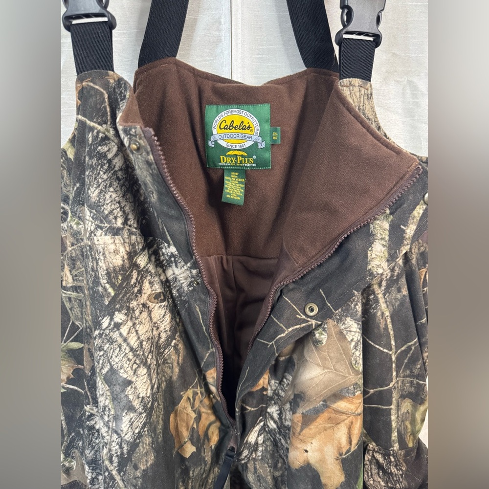 Camouflage Hunting Overalls with Suspenders - Picture 4 of 9